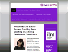 Tablet Screenshot of loisburton.co.uk